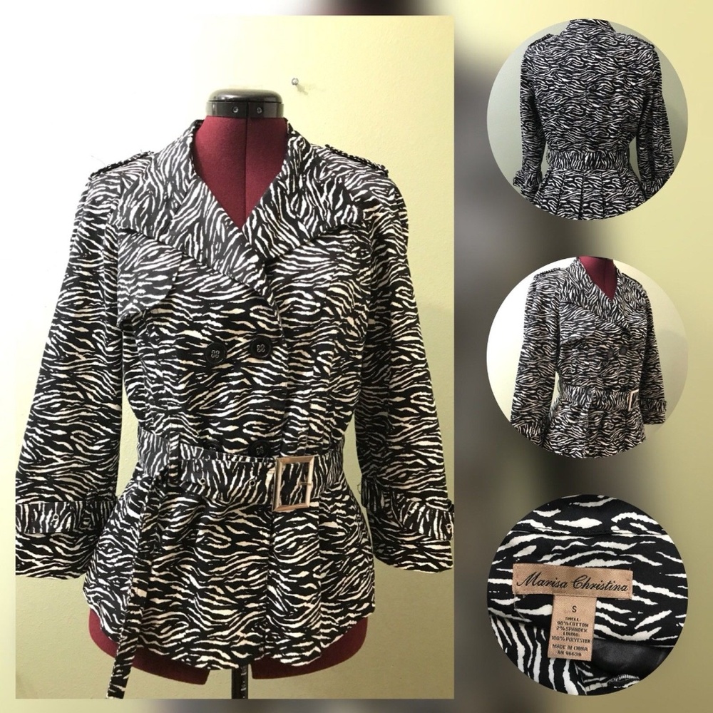 MARIA CHRISTINA WOMAN COAT BLAZER SIZE SMALL